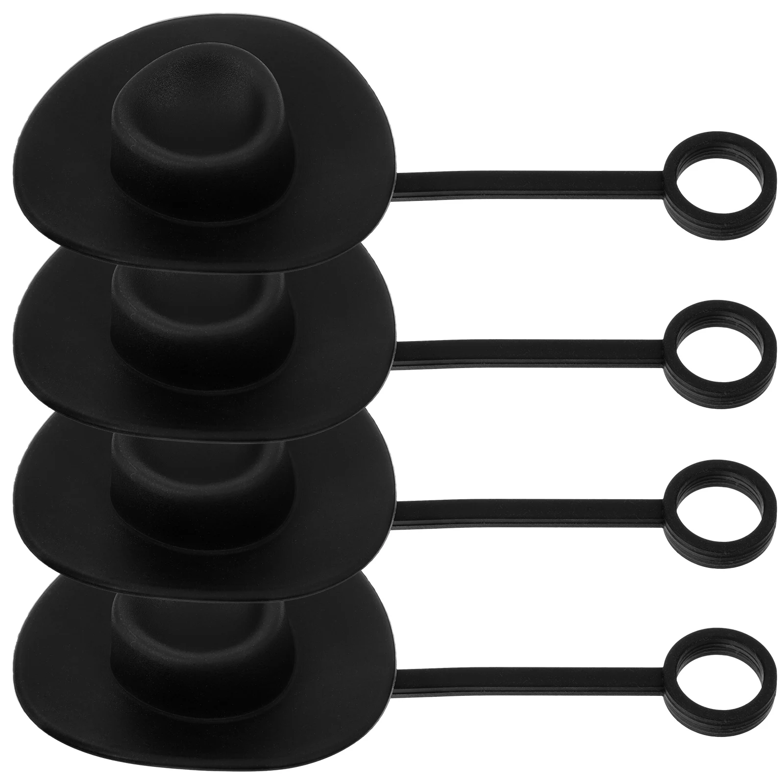 

4Pcs Cute Silicone Straw Covers Reusable Straw End Caps for Tumblers Protective Non-Deformable Small Plugs for Daily Use Drink