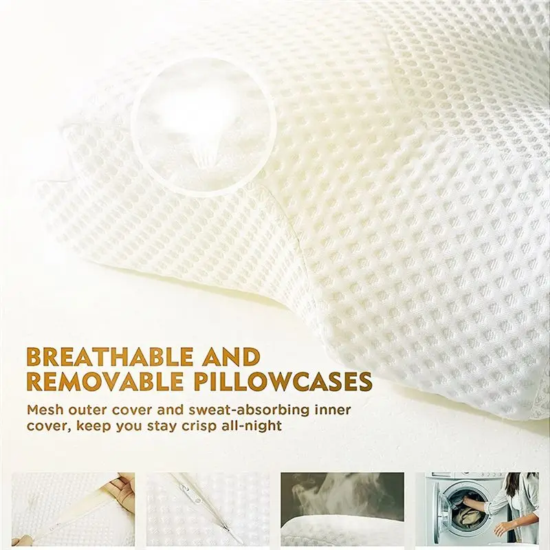 lively-cervical-pillow-for-neck-pain-relief-hollow-design-odorless-memory-foam-pillows-with-cooling-case