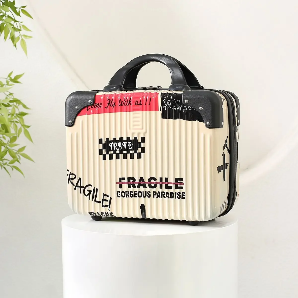 Sac à cosmétiques peint pour femmes, trousse de toilette Portable de grande capacité, sac de rangement étanche Simple de voyage de grande valeur