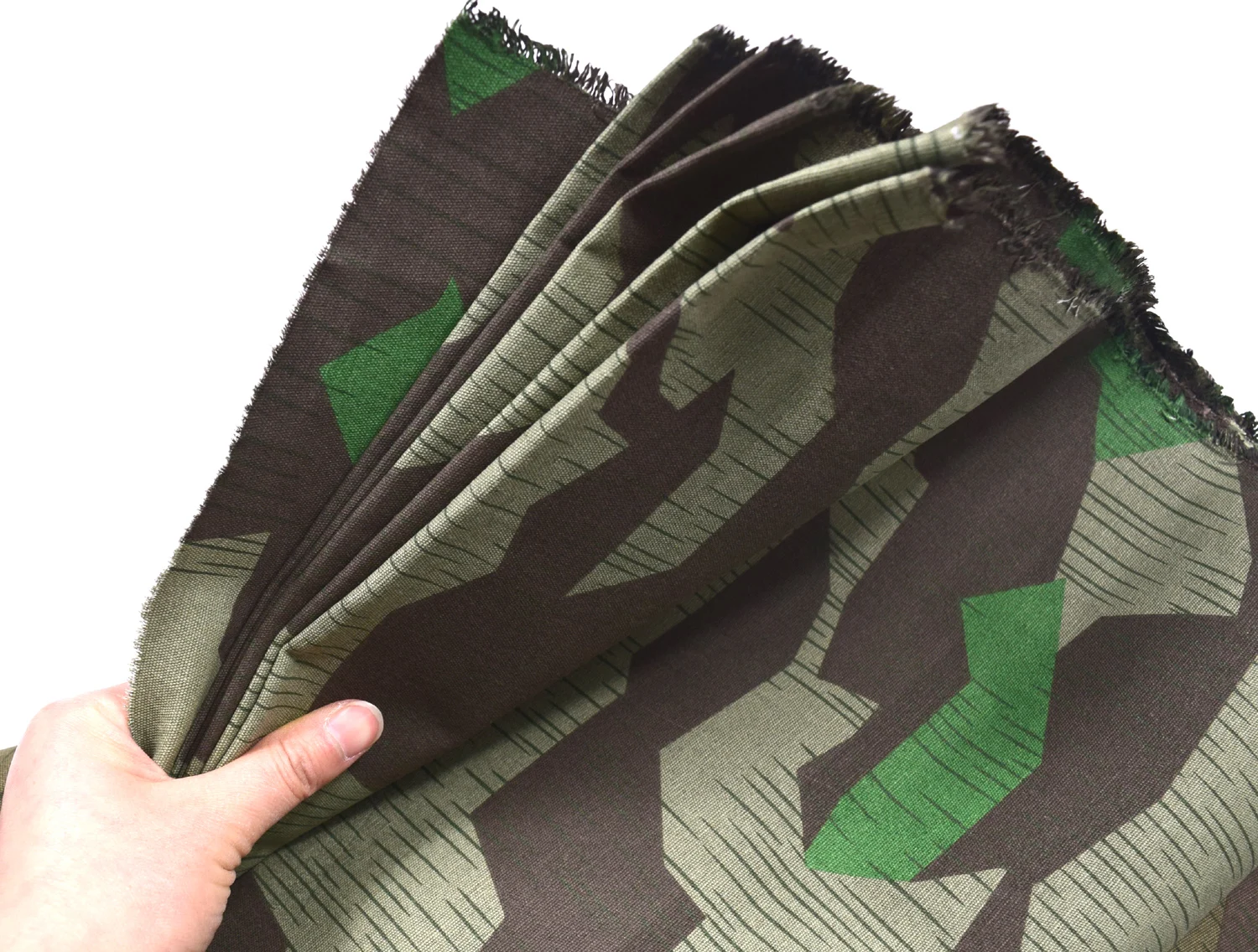 CAMO REVERSIBLE GERMAN ARMY SPLINTER CAMOUFLAGE FABRIC COTTON