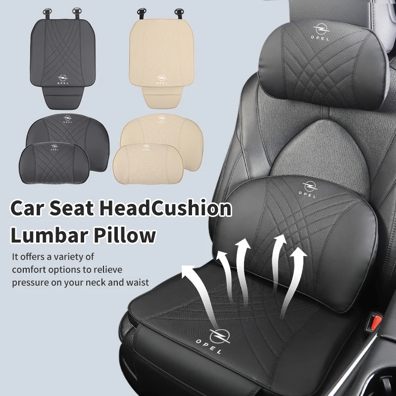 Car Seat Headrest Lumbar Support Neck Pillow Cushion Backrest For Opel Corsa Astra Insignia Vectra Zafira Meriva Mokka Grandlan