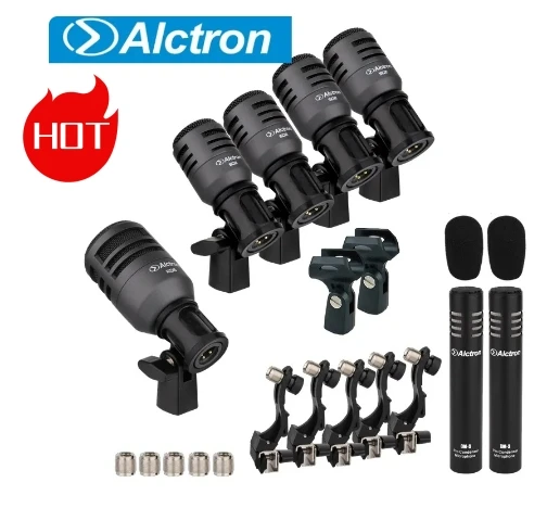 

Alctron T8700II professional stage drum microphone set instrument performance drum set microphone for jazz drum and strike drum