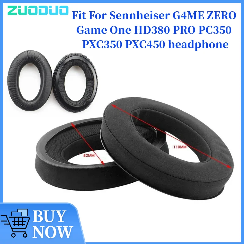 

Replacement Ear Pads for Sennheiser G4ME ZERO Game One HD380 PRO PC350 PXC350 PXC450 Headphones, Earpads, Ear Cups Earmuffs