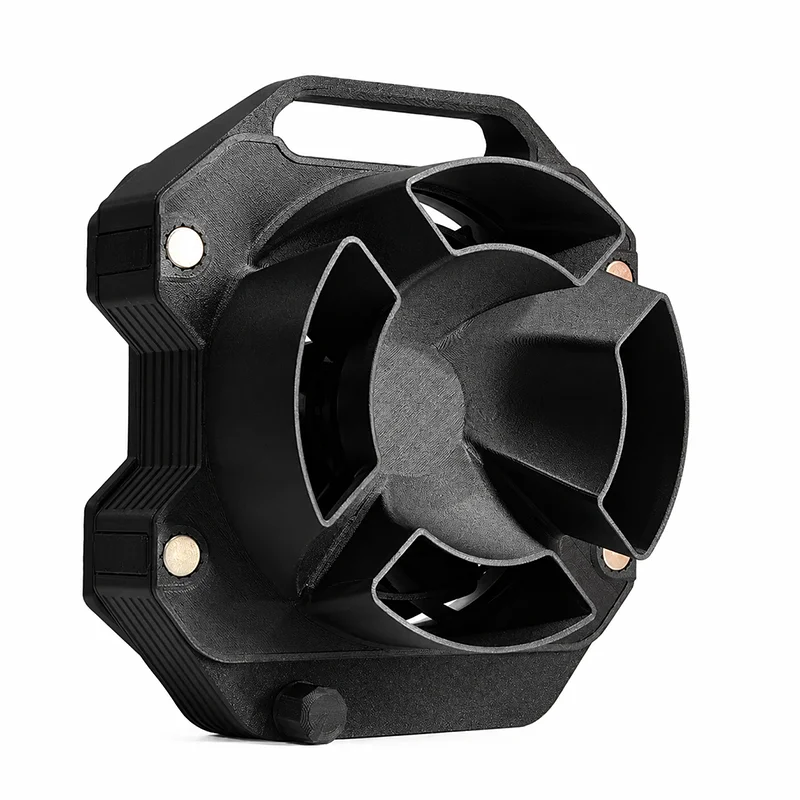 1PCS 5V/9V/12V Type-C Magnetic Outdoor Ventilation Fan 3D Printed Tent Air Exchange Fan for Outdoor Camping Exhaust Ventilator