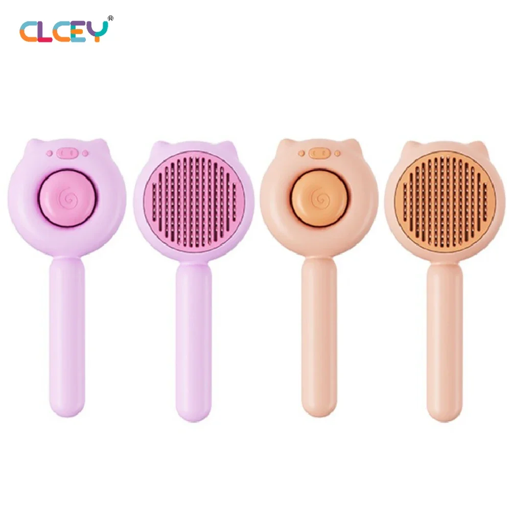 

Pet Comb Open Knot Comb Cat Dog Self-cleaning Needle Cat Comb Brush Floating Hair Brush 강아지미용 Груминг Для Кошек puppy 강아지 미용