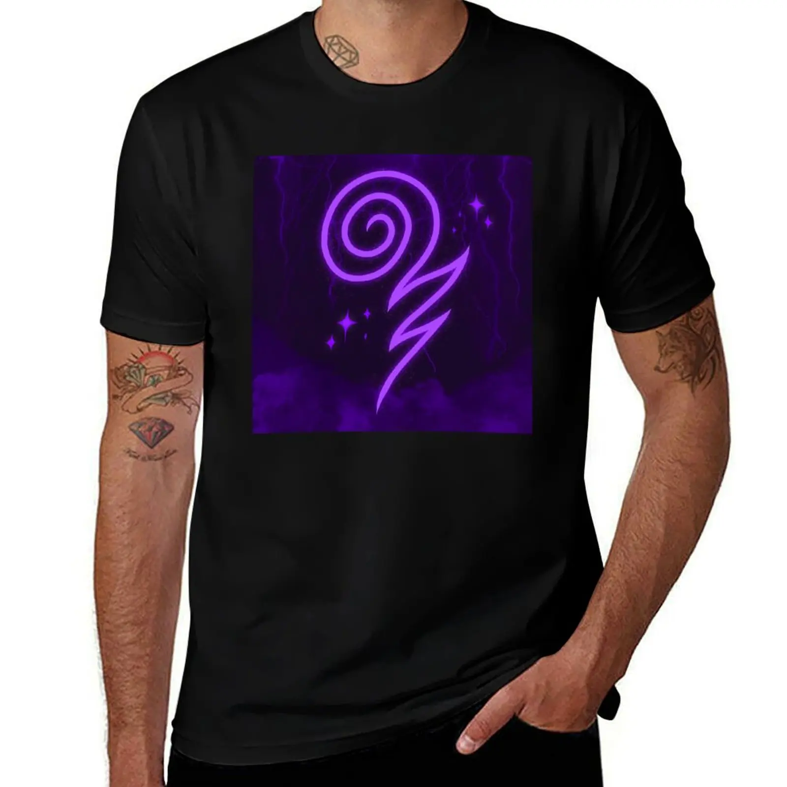 Wizard101 - Storm Casting Symbol T-Shirt Big Size Daily Wear T-Shirt