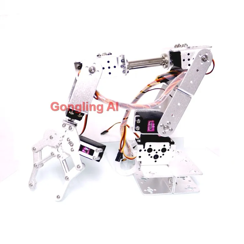 Image 5: Kit DIY de bras robotique 6 DOF, robot multi-DOF avec servo pour la préhension, éducation et construction pour Arduino ESP32, bras robotique programmable
