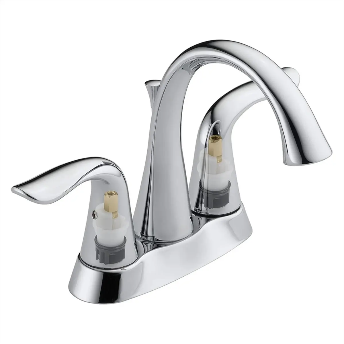 

(WSFS) 4set RP25513 Faucet Stem Replacement for Delta Two Handle Faucet Repair Kit Includes RP24096 Cartridge RP4993 Seat