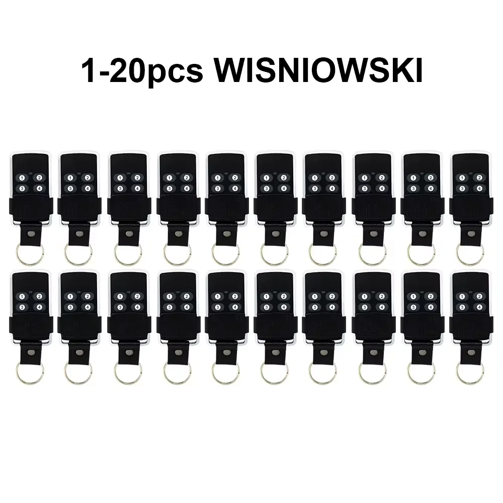 1-20PCS WISNIOWSKI Garage Door Remote Control 433MHz Rolling Code Gate Opener For 433.92 Pilot WISNIOWSKI Command Controller