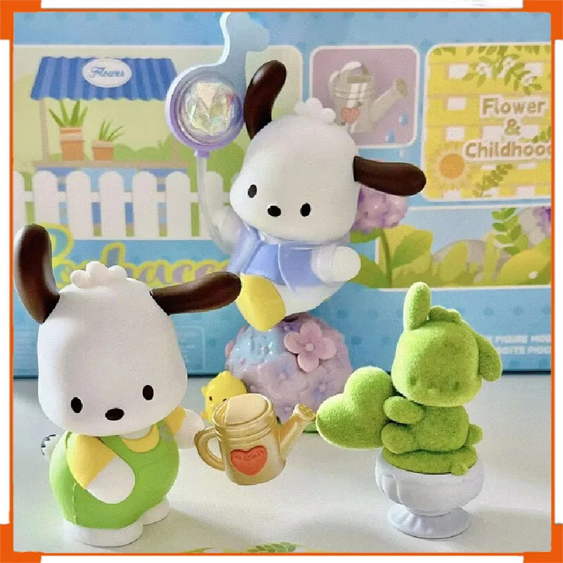 

Authentic Small Quantity In Stock Sanrio Pochacco Flower And Youth Blind Box Trendy Desktop Ornaments Figurines Birthday Gift