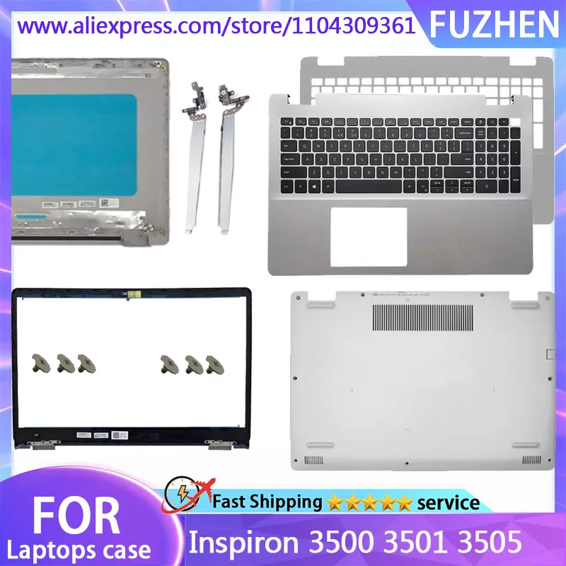 

New Cover For Inspiron 3500 3501 3505 LCD Back Cover/Front Frame/Palm Rest Keyboard/Bottom Cover/Hinge