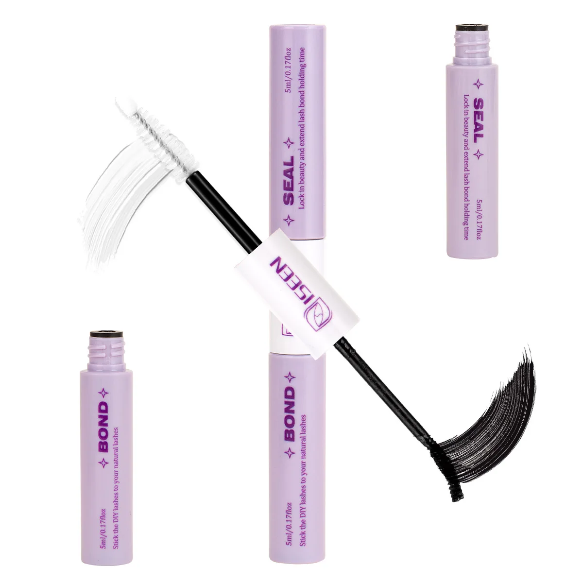 กาวติดขนตาปลอม ติดทนนาน กันน้ำ 2 in 1 พร้อมน้ำยาล้างกาว สำหรับต่อขนตาด้วยตัวเอง อุปกรณ์แต่งหน้า