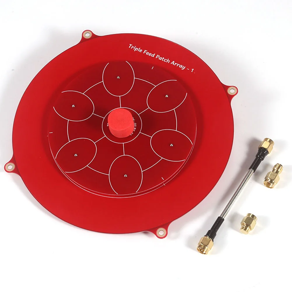 

Aerial Photography 150mm Triple Feed Patch Center Frequency 5.8GHz Connector For SMA Female Pin Efficient Design
