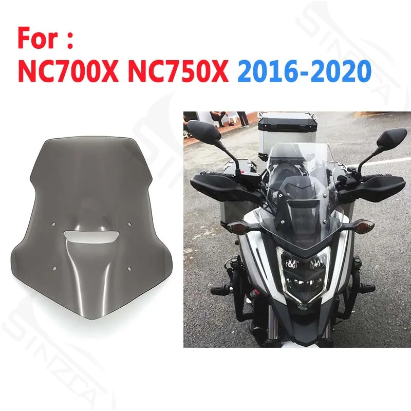 For Honda NC700X NC750X NC 750 700 X 2016-2020 Motorcycle Windscreen Windshield Wind Deflectors Fairing Accessories Black