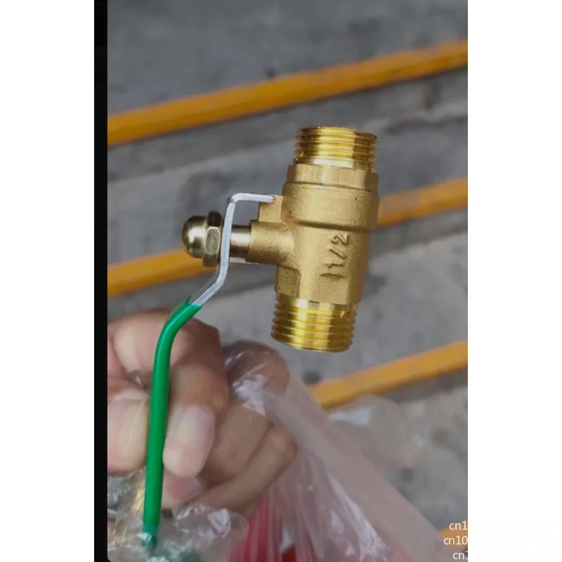 Thickened brass ball valve air compressor trachea manual valve switch 4 points water pipe inner and outer wire thread pagoda