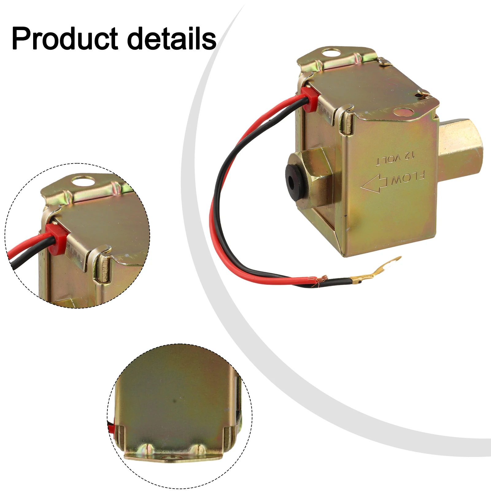 Stable Fuel Supply Electric Inline Pump Copper Core Construction High Universality Fitment Metallic Shell Fuel Pump
