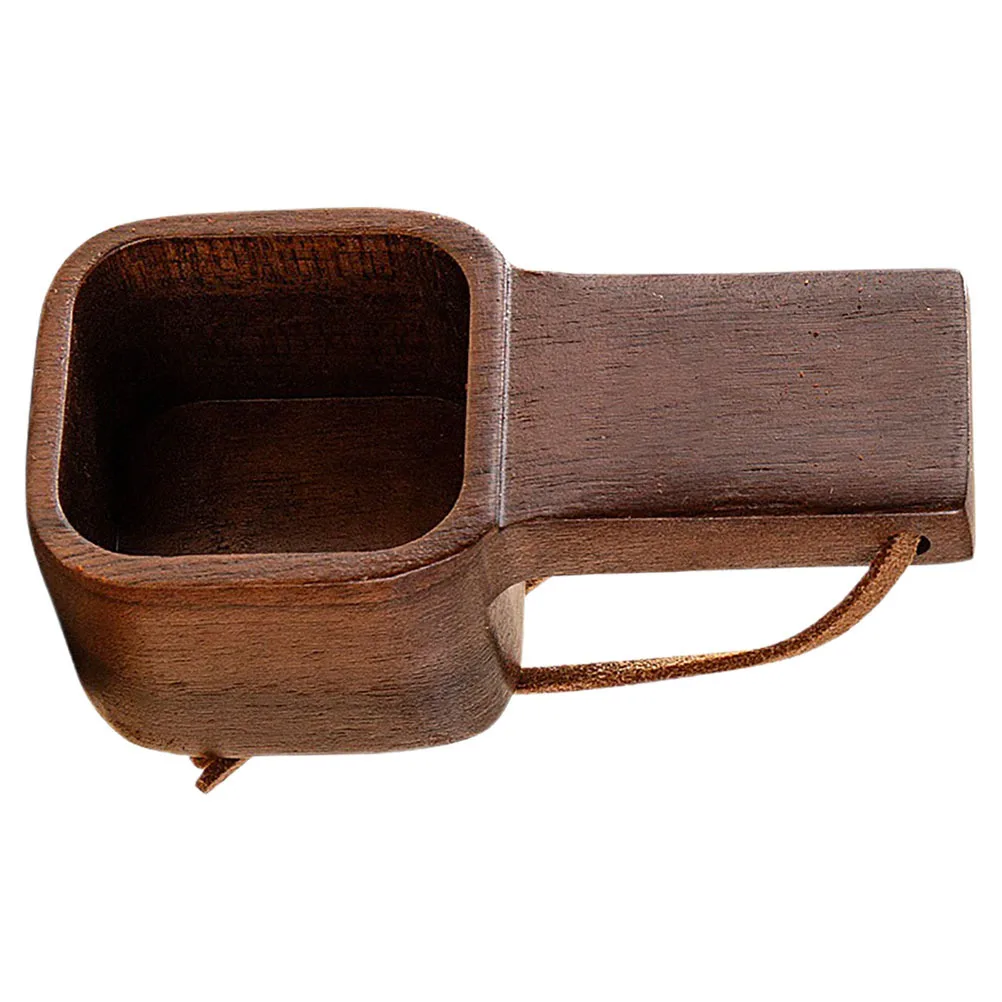 

1pc Coffee Scoop Walnut Wood Long Short Handle Measuring Spoon For Ground Coffee Tea Flour Powder Japanese Style