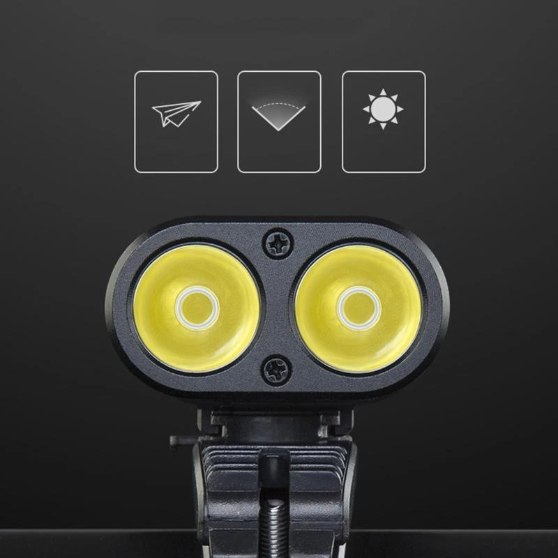 A2UC LED Bike Lights Front Powerful USB Rechargeable Headlight