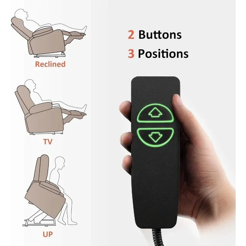 أريكة كرسي مريحة لرفع الطاقة مع ميزات التدليك والحرارة مثالية لكبار السن، وتخفف التعب #4