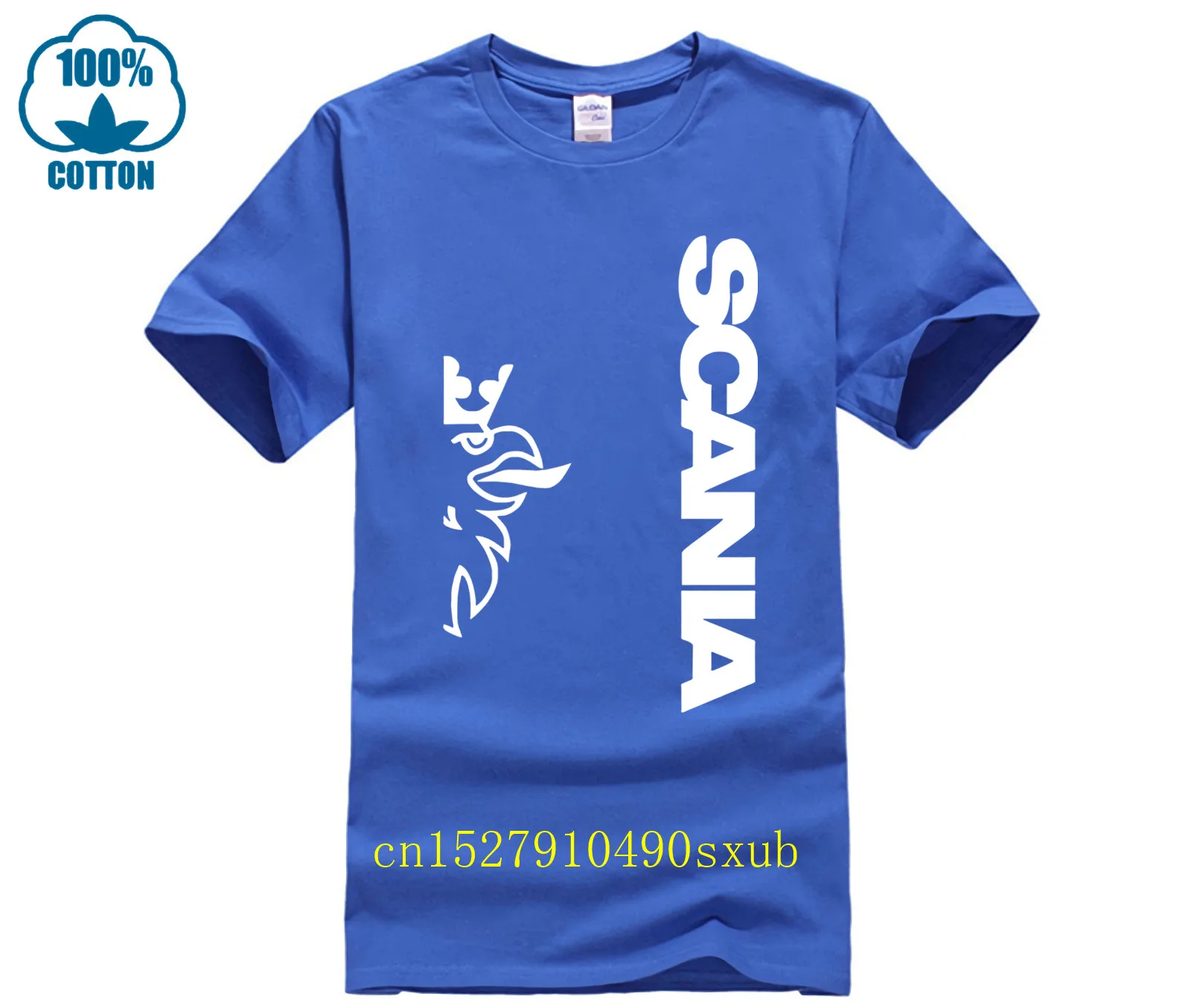 Casual Cute Scania Funny T Shirt Men Cotton 2023 Tshirt Large Fit Pop T-Shirt Men Brand