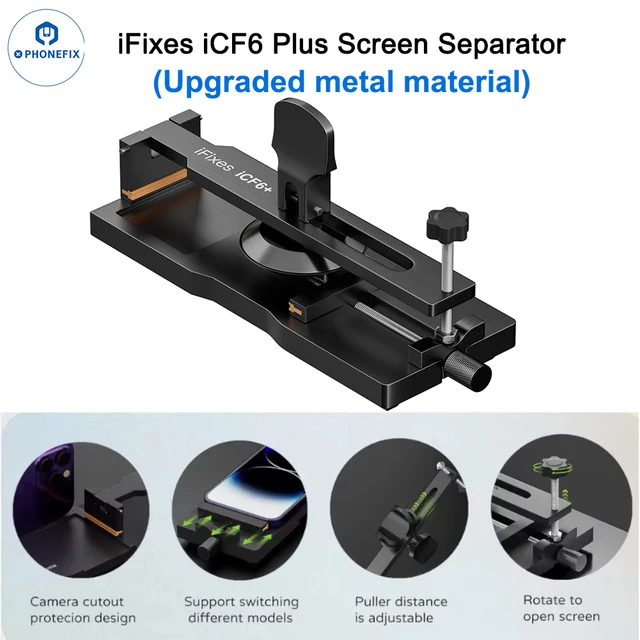 iFixes iCF6 Plus HW-172 /171 Separator ekranu LCD Silne ssanie Regulowany telefon Bezpłatne ogrzewanie Szybkie usuwanie Mocowanie