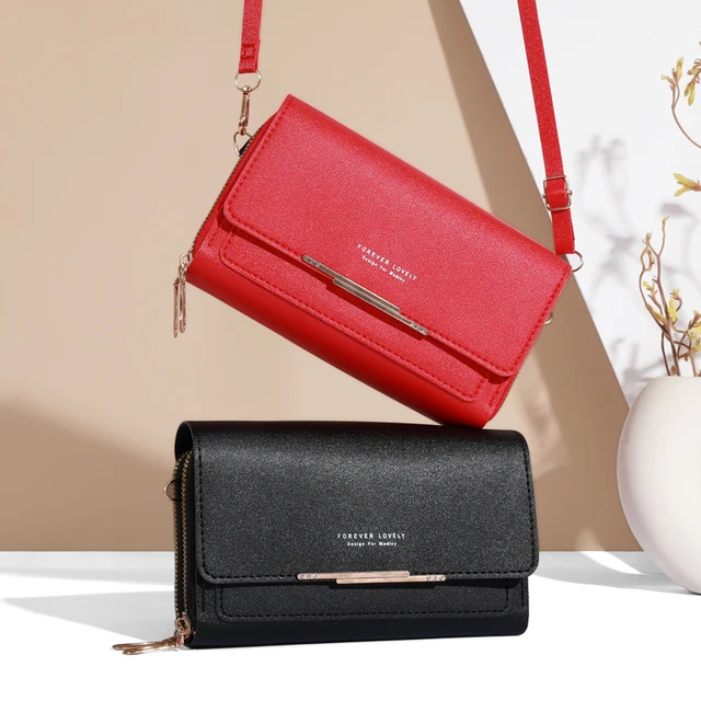 Nowe torebki damskie ze skóry Pu damskie wielofunkcyjne torby na ramię o dużej pojemności modne torby typu Crossbody dla pań torebka na telefon