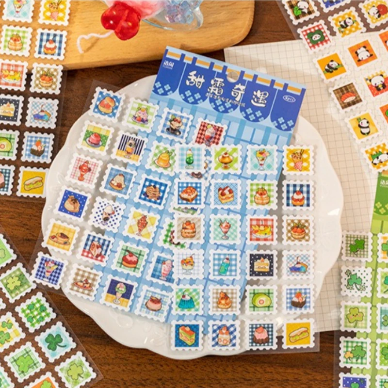 

2 шт. милые ретро японские мультяшные наклейки-скрапбук и журнал DIY украшения для детей Kawaii еда чехол для телефона наклейки