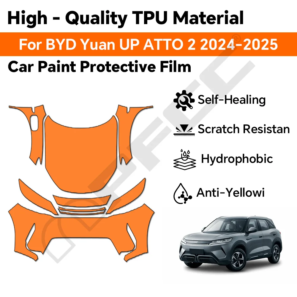 

9MIL PPF TPU YUAN UP ATTO 2 2024-2025 8.5Mil TPU Paint Protection Film Car Body Pre-cut PPF Clear Bra Anti-Scratch Kit Resistant