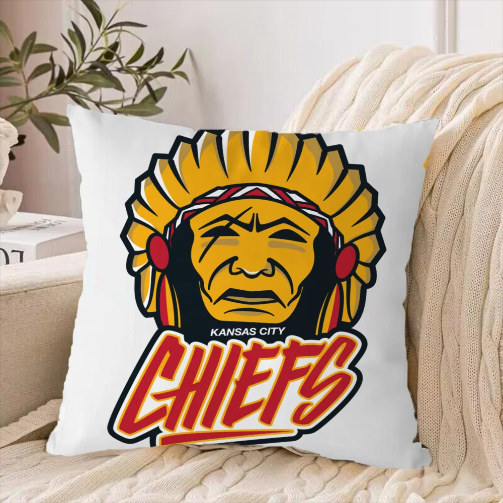 Kansas City Chiefs Decorative Cushions for Sofa Pillow Cover Sleeping Pillows Home Cushion Covers 45x45 50x50 40*40 Pillowcase