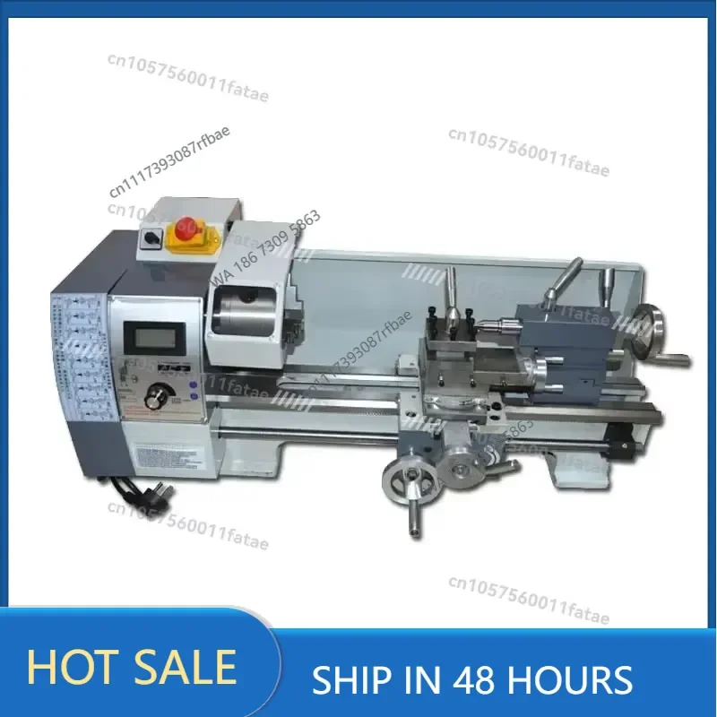 Variable Speed Mini Metal Lathe Machine WM210V, Small Bench Brushless Motor Lathe 220V/110V, Household Metal Working Lathe