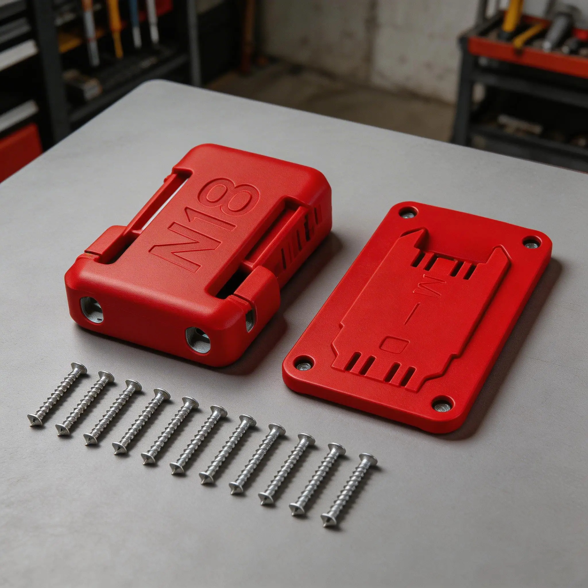 

Tool Battery Rack Drill Rack For 18V Tools Battery Rack And Drill Rack Kit With Screws Tool Battery Rack