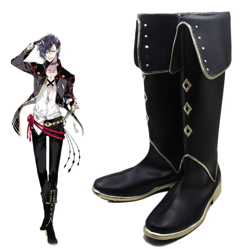 

Обувь для косплея в стиле аниме Touken Ranbu Akashi Kuniyuki, ботинки, реквизит для костюма на Хэллоуин