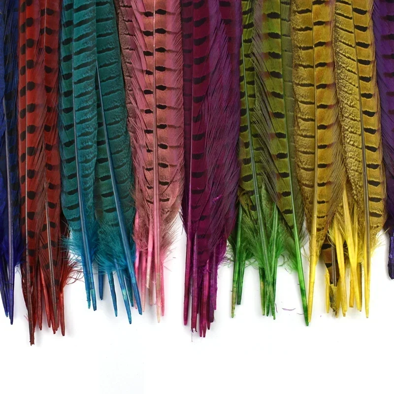 Großhandel 40-45cm Natürliche Fasanenfedern für Bastelarbeiten Lange Große Federn Deko DIY Karneval Hochzeit Party Dekoration – Detail 10