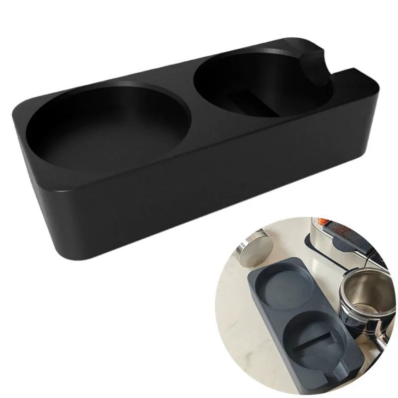 2-Hole Coffee Portafilter Tamper Stand Base For Ninja Café Luxe ES601/ES655/ES701 Anti-Slip Tamper & Distributor Support Station