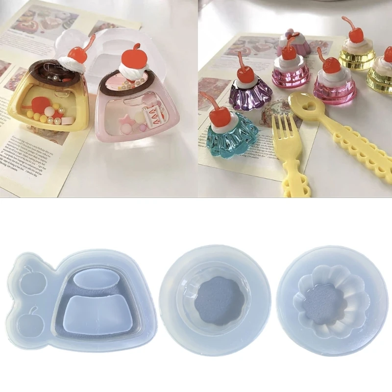 Silicone Quicksand Shaker Mold Love-heart Wing Tombstone Epoxy DIY Resin Art Molds Jewelry Pendant Resin Craft Casting Tool