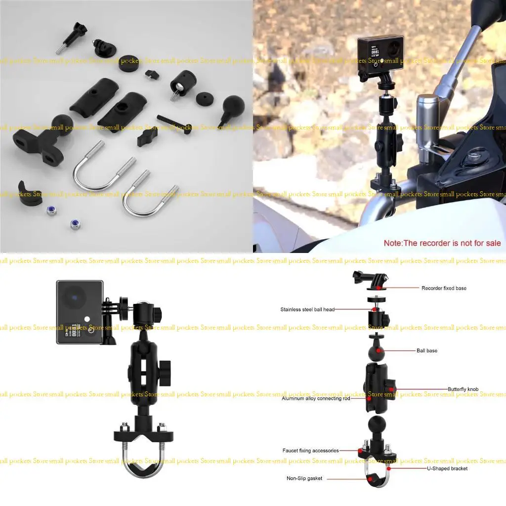 

R1WD вращающееся на 360 градусов велосипедное крепление на руль мотоцикла, подставка-держатель для 9, 8, 7, 6, SJCAM,