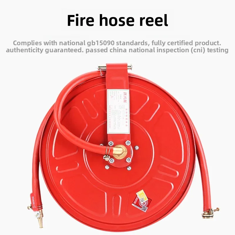 20M 25M 30M Optional Fire Hose Reel Thickened Durable Water Hose Self Rescue Fire Water Reel