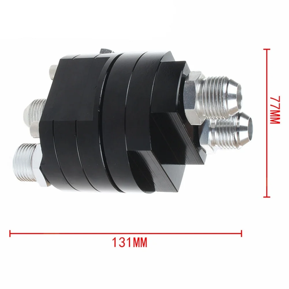Split Oil Sandwich Adapter Plate AN10 Fit For Oil Cooler Install Oil Temperature Pressure Monitoring