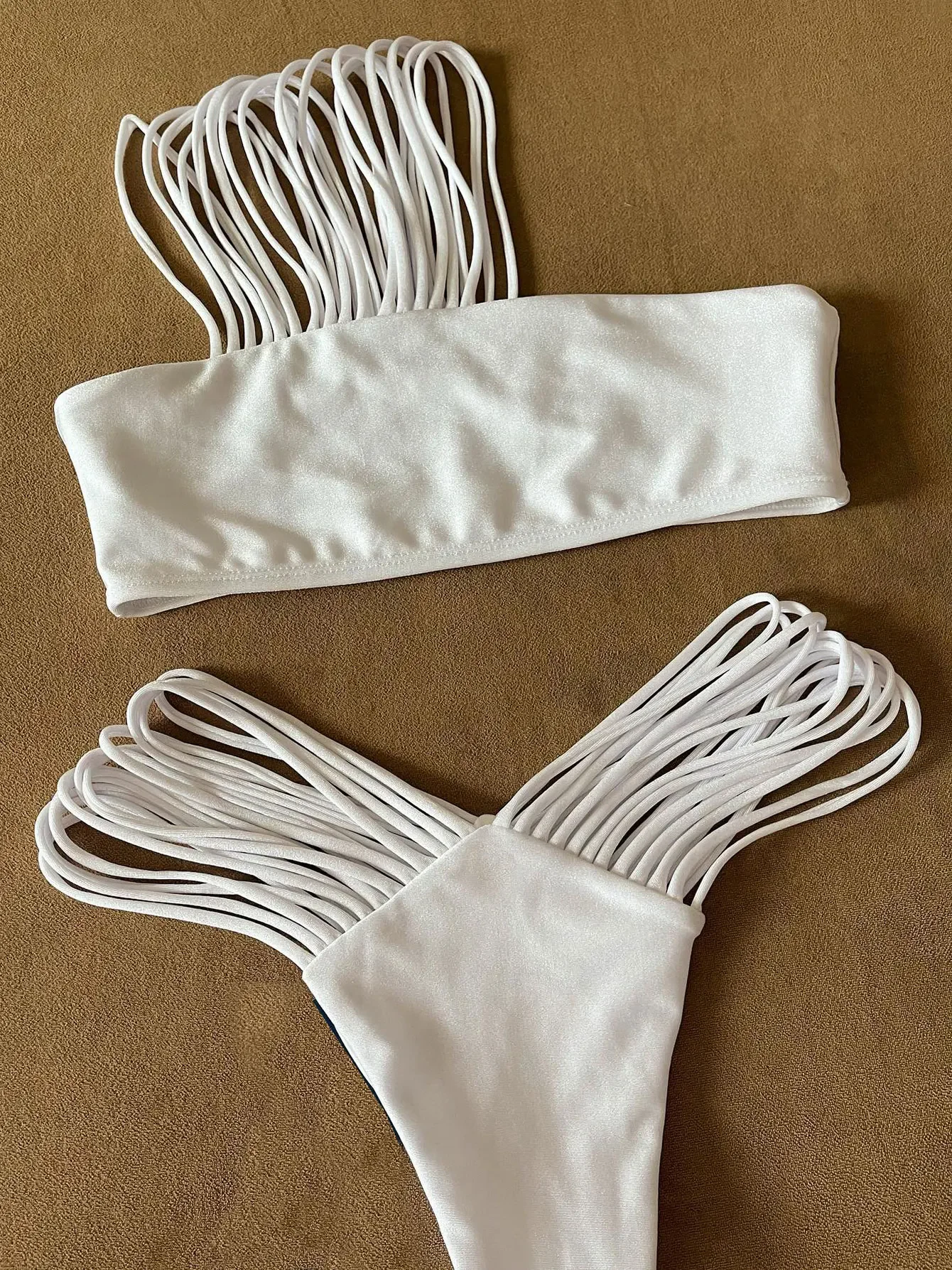 

Sexy Strappy Micro Bikini Set for Women, Two Piece Swimsuit, High Cut Swimwear, Brazilian Beachwear, Bathing Suit, 2024