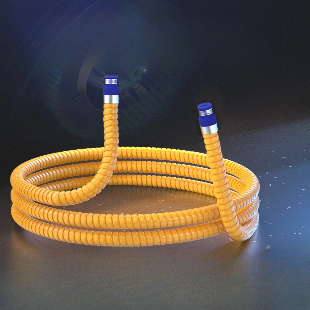 

Газовый шланг высокого давления, металлический газовый шланг, бытовой взрывозащищенный газовый шланг, многоразмерный утолщение, безопасность и долговечность, гибкий