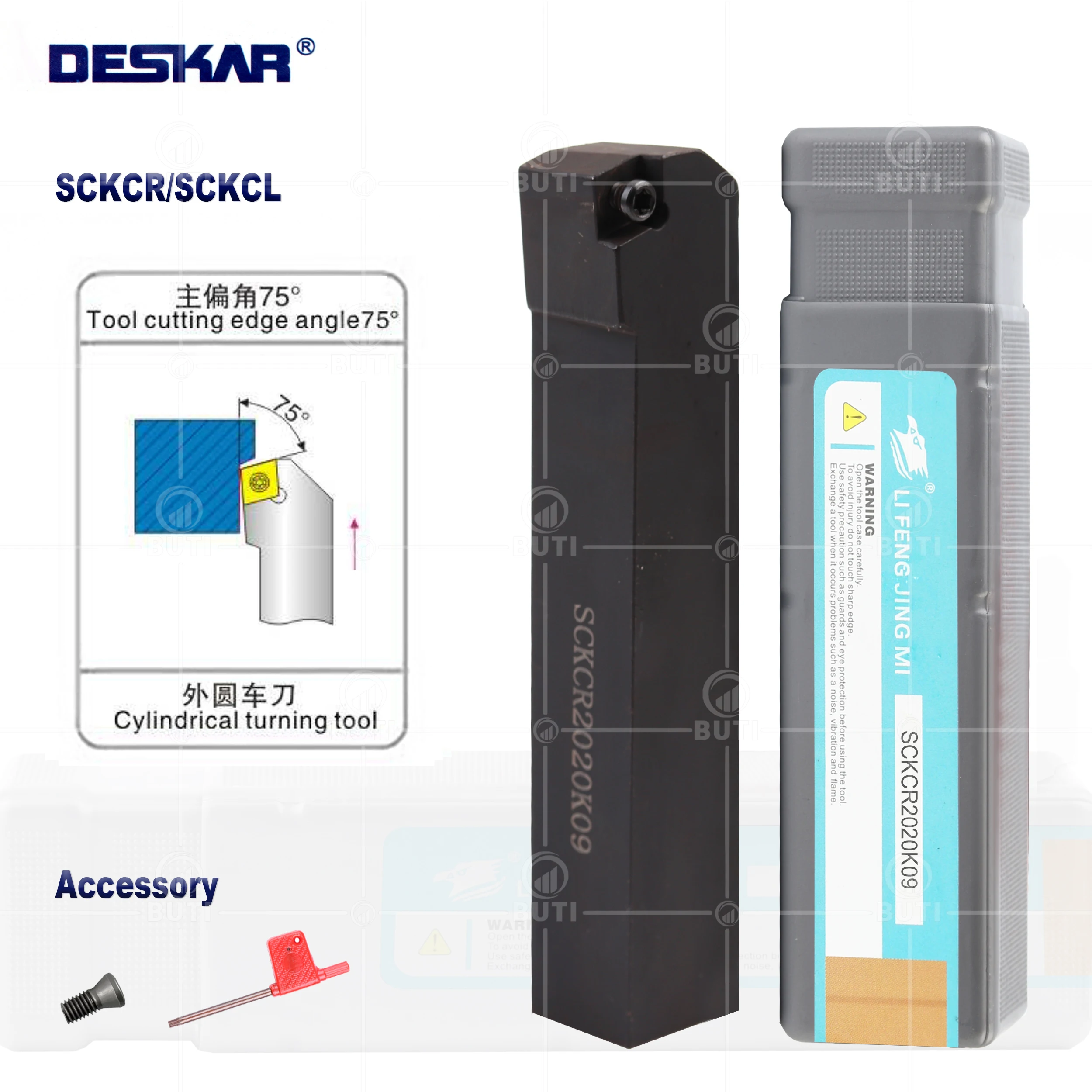 

DESKAR 100% Original SCKCL SCKCR 1010H06 1212H09 1616H09 2020K09 2020K12 2525M09 2525M12 Lathe Tool Holder For CCMT Blade Cutter