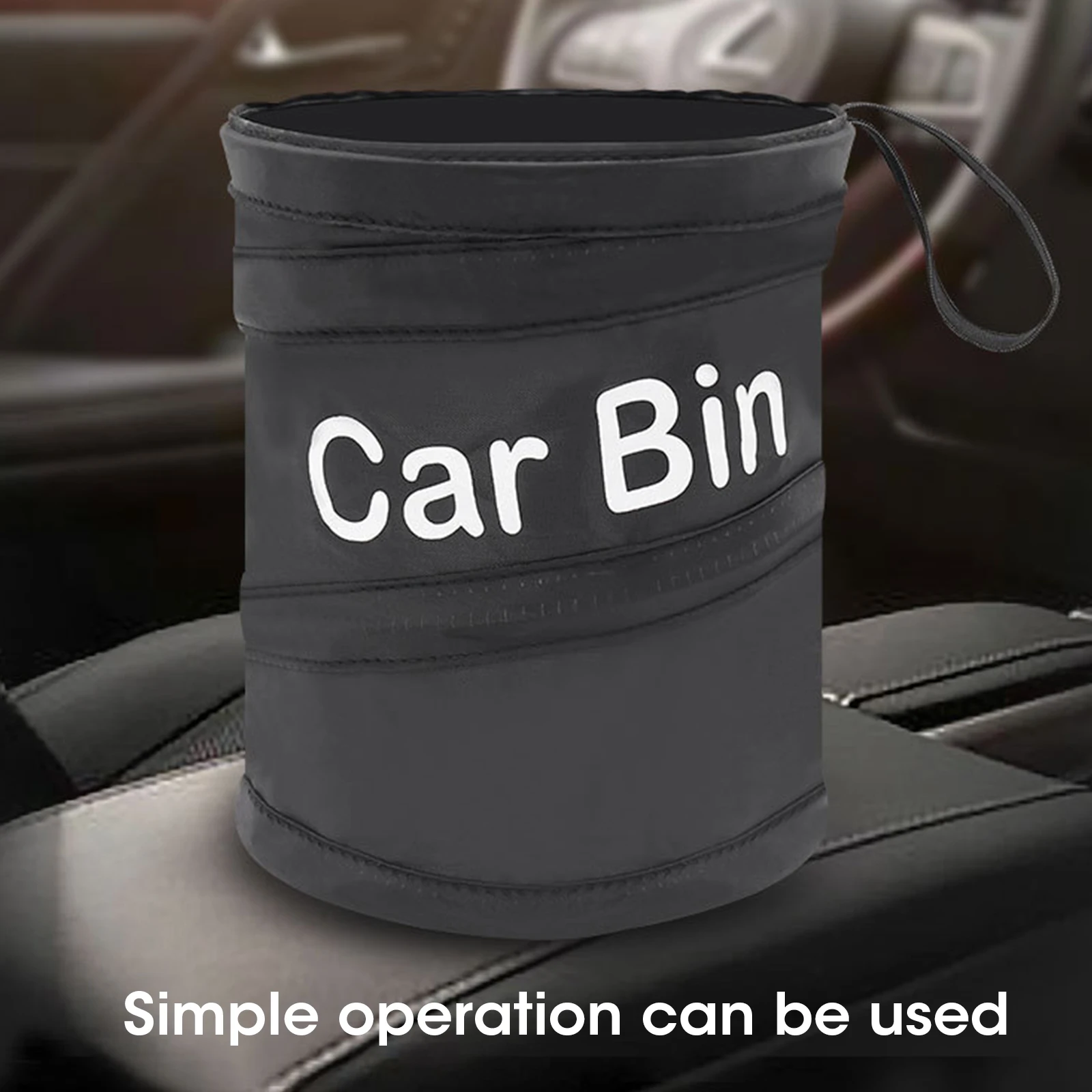 Car Garbage Bag Car Trash Can Portable Garbage Bin Foldable Pop-up Waterproof Bag Waste Basket Car Interior Accessories