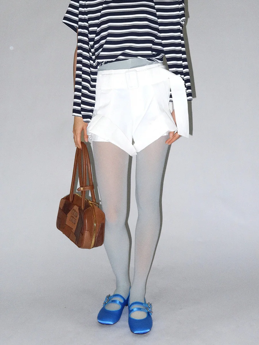 

Brand e If Summer 2025 New Waist Belt Workwear orts GoGoBuyer St Store Cotton Straight Leg Casual Pants