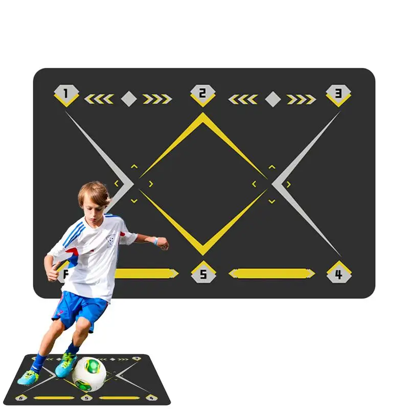

Soccer Training Mat 90x60cm Football Pad For Practice Shock Absorption Dribbling Rug Football Agility Training Floormat For Boys