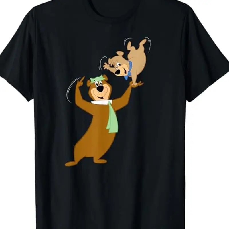 

ГОРЯЧАЯ НОВИНКА: черная футболка Yogi and Boo с короткими рукавами, все размеры XB240