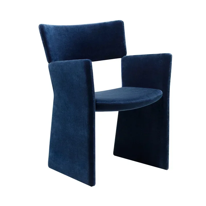 Home Modern Simple Single Sofa Chair Crown Back Chair Living Room