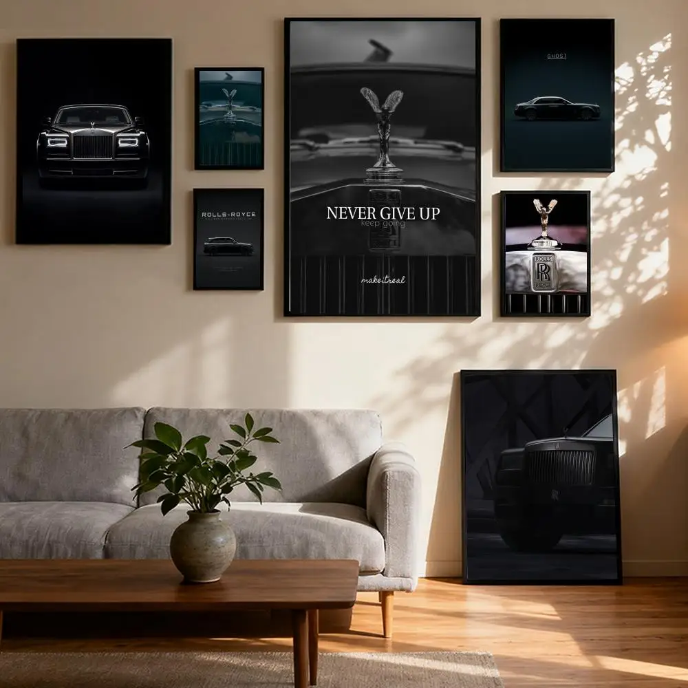

R-olls R-oyce Luxury Car Poster Prints Oil Painting Mural Living Room Home Decoration Party Evening Party Cover