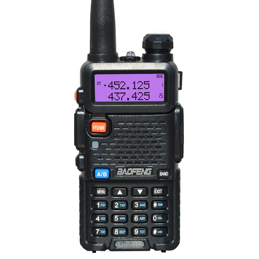 

Портативная рация BaoFeng UV-5R, радиостанция двухсторонней связи обновленной версии, 128 каналов, 5 Вт, УКВ УВЧ, 136-174 МГц и 400-520 МГц