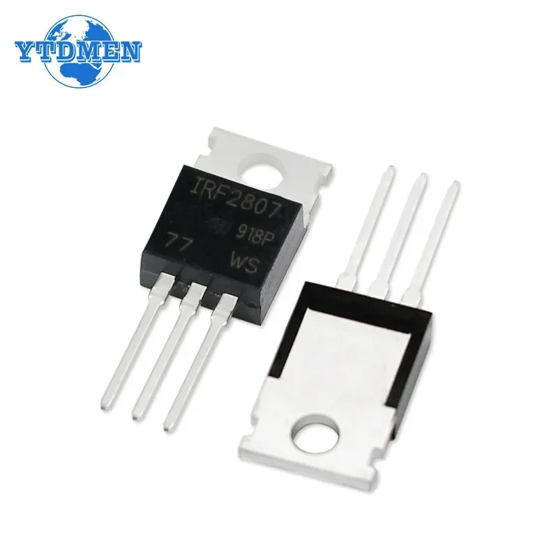5PCS IRF2807PBF IRF2807 MOSFET Transistor 82A 75V TO-220 Transistors Kit