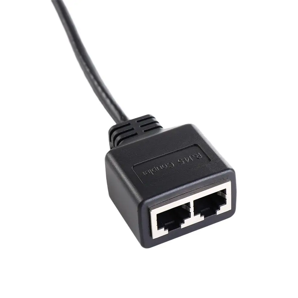 Network Connector LAN Ethernet Cable Gigabit Ethernet Splitter RJ45 Ethernet RJ45 1 Male to 2 Female Lan Network Extension